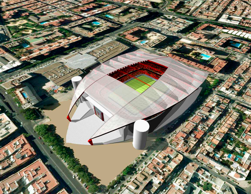 Propuesta de cubierta para el Estadio Ramón Sánchez Pizjuán